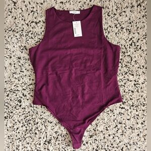 Ricki's Sleeveless Plum Stretch Bodysuit